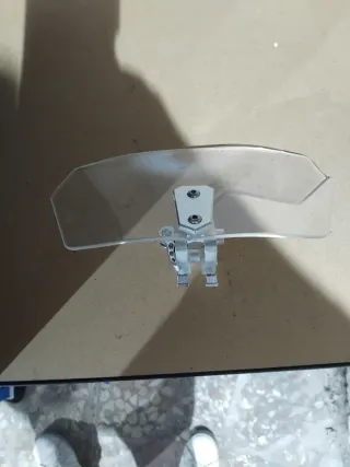 Visera moto regulable transparente