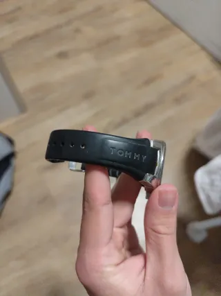 Reloj Tommy Hilfiger Negro y Plateado