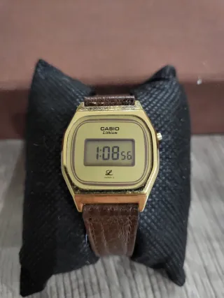 Orologio Casio Lithium Oro Marrone