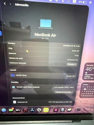 MacBook Air M2 13.6 8GB Space Gray