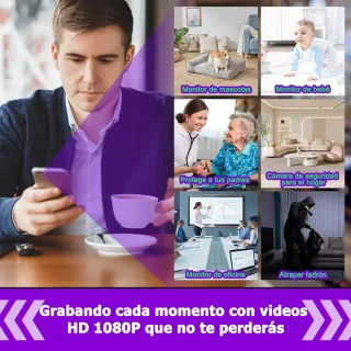 Mini Cámara Espía WiFi 1080P