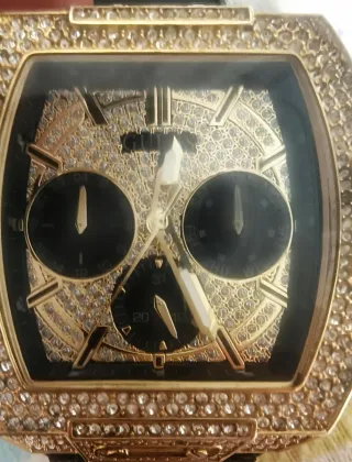 Reloj Guess Gw0048g2 Dorado y Negro con Cristales