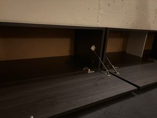 Mueble de salón madera oscuro