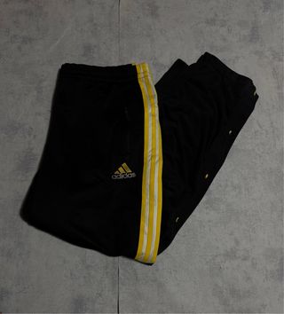Pantalón Adidas botones Adibreak Negro Amarillo