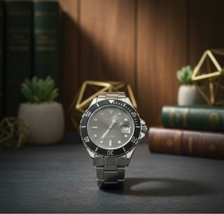 Reloj de pulsera plateado a estrenar