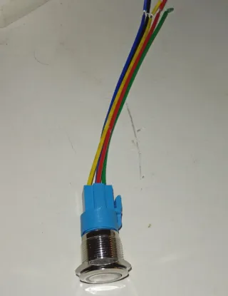 Pulsador Metálico LED