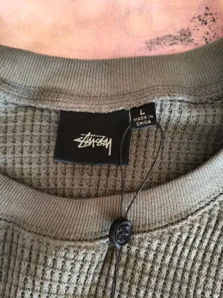 Maglia Stussy Waffle Knit Verde