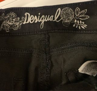 Pantalón Desigual Talla 34 Negro