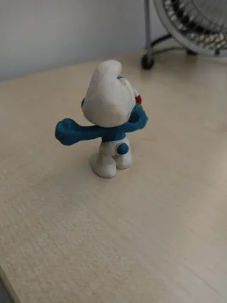 Figura Pitufo Goloso PVC Peyo 1978