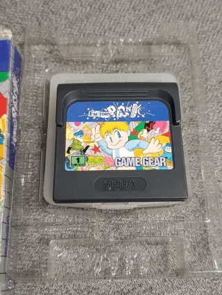 Factory Panic Game Gear Sega Caja y Manual