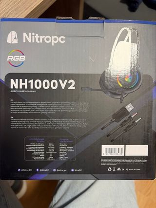 Cascos Gaming NitroPc NH1000V2 RGB