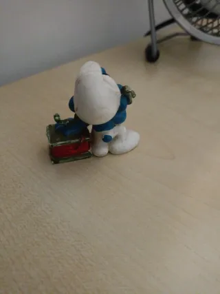 Figura Pitufo Telefónico PVC Schleich 1980