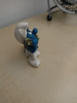 Figura Pitufo Telefónico PVC Schleich 1980