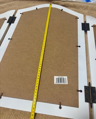 Espejo Tocador Triple Madera y Cristal