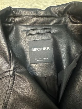 Giacca biker Bershka nera
