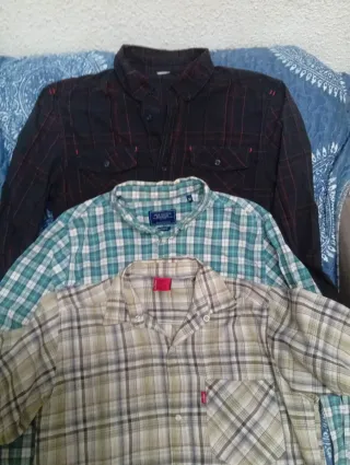 3 Camisas Cuadros T. S/M. Precio Unidad