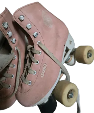 Patines Oxelo Quad Rosa Palo Talla 33