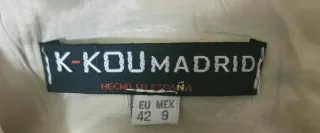 Vestido Joya K-KOU Madrid (Blanco/Plata)