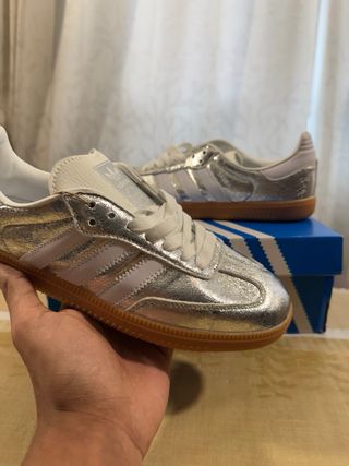 Adidas Samba Spezial OG Metallic Silver t39