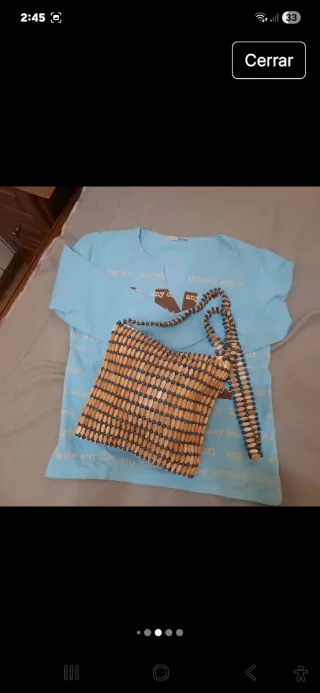 Bolso de abalorios + Camiseta Tribune