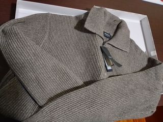 Jersey Massimo Dutti Cremallera Marrón Talla M