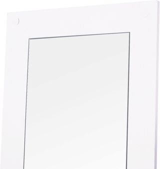 Juego de Muebles de Entrada 3 Piezas con Banco Zapatero, Perchero de Pared y Espejo, Armario para Dormitorio y Pasillo de Madera, 80X27X46.5 Cm, Blanco