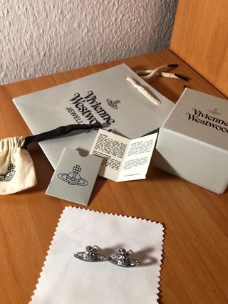 Pendientes Vivienne Westwood Mini Bas Plata