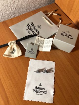 Pendientes Vivienne Westwood Mini Bas Plata