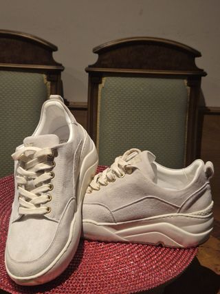 Zapatillas deportivas ante beige/blanco