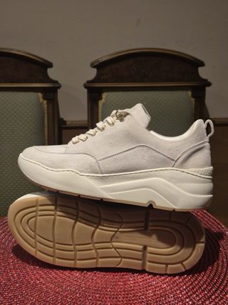 Zapatillas deportivas ante beige/blanco