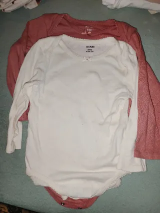 Confezione di 2 body a manica lunga per bambina Kiabi 24M