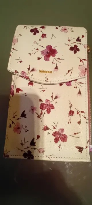 Bolso para móvil con cadena dorada