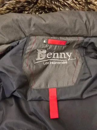 Abrigo plumón gris tres cuartos