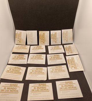 Lote 19 Cromos El Mundo de las Motos de Bimbo