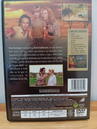 DVD Soñé con África Kim Basinger