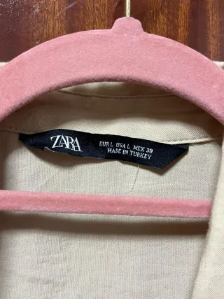 Camisa de lino beige