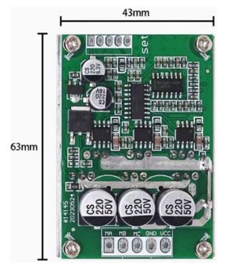 Controlador Motor Brushless 500W DC12-36V