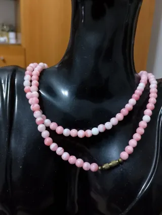 Collana simil corallo rosa