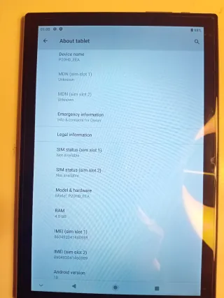 Tablet Teclast P20HD Nera con custodia fucsia