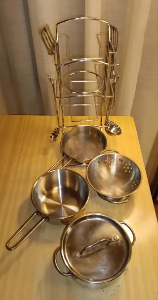 Set Cucina in Acciaio Inox di Melissa & Doug