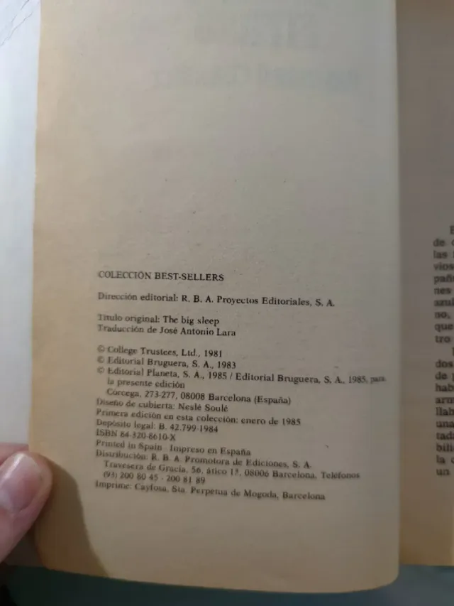 La dama del lago +El sueño eterno, Raymond Chadler