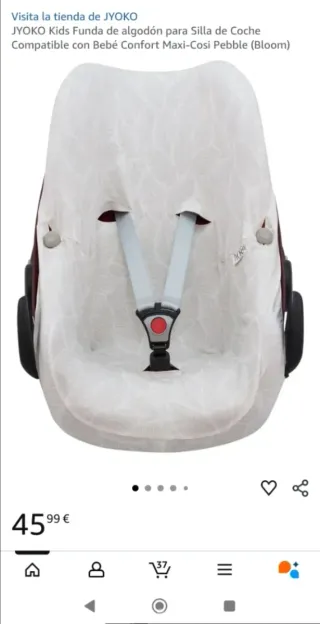 Riduttore maxi-cosi e fodera per gruppo 0