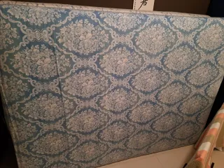 Colchón de tela con estampado floral