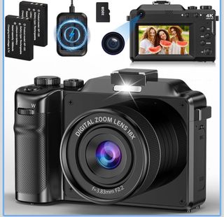 Macchina Fotografica Digitale 4K 64MP 18X Zoom