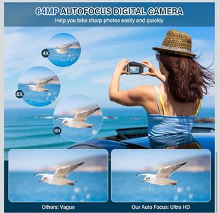 Macchina Fotografica Digitale 4K 64MP 18X Zoom