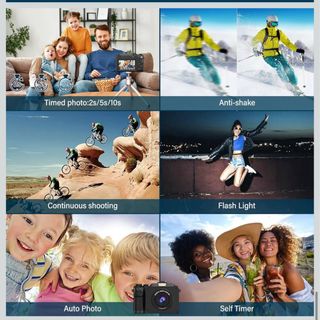 Macchina Fotografica Digitale 4K 64MP 18X Zoom