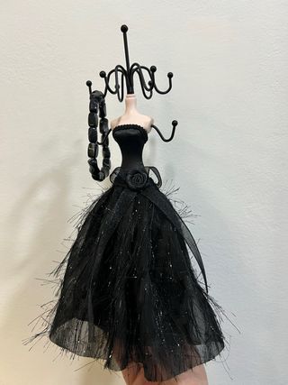 Espositore gioielli manichino nero