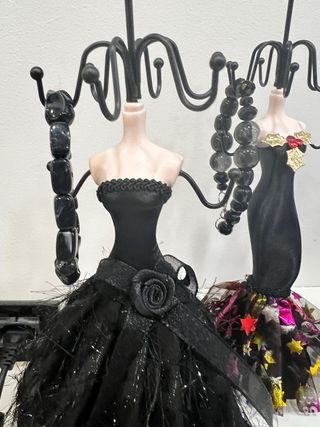 Espositore gioielli manichino nero