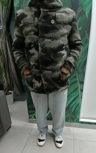 Cappotto uomo fantasia camouflage