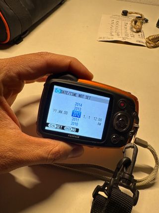 Cámara Fujifilm XP Naranja Acuática